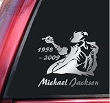 Michael Jackson 1958 - 2009 Vinyl Decal Sticker - Shiny Chrome
