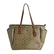 Coach Signature Baby Bag 35414 Khaki Saddle
