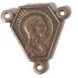 Jesus - Mary center piece - Bronze (1.3 cm-0.5")