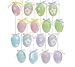 Set of 48 Decorative Easter Egg Ornaments Spring Colors and Designs