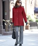 Apparel : Jones New York Women's Single Breasted Relaxed Fit Coat