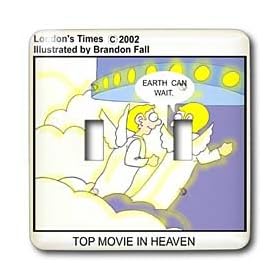 Londons Times Religion Heaven Hell Cartoons - Blockbuster Movies In Heaven - Light Switch Covers - double toggle switch