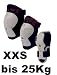 Kinder Inliner Inlineskates Schützer für Mädchen Protektoren SET Arm,-Bein- und Ellenbogenschützer Gr. XXS bis 25 Kg Schwarz-Weiß-Pink