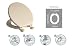 Paramount Super Deluxe Soft Cream Wood Moulded Toilet Seat & Cover Image