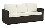 IMAGE OF Riviera Three-Seat Wicker Sectional Sofa