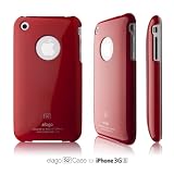 elago S2 Case for iPhone 3G/3GS (High Glossy)-Extream Hot Red + Universal Dock Adapter + S2 Stand included