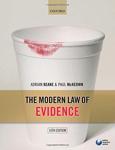 The Modern Law of Evidence by Adrian Keane (13-Mar-2014) Paperback