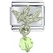 August Baby Angel Dangle Italian Charm Bracelet