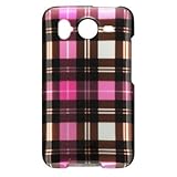 Plaid Hot Pink Protector Case for HTC Inspire 4G