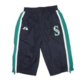 MLB Seattle Mariners Baby / Infant Comfortable Fit Mesh Lined Track Pants with Embroidered Logo - Blue (Size: 3-6)