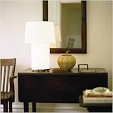 IMAGE OF Mombo Table Lamp in Brushed Nickel Shade Color: Snowflake