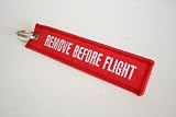 Remove Before Flight Key Chain