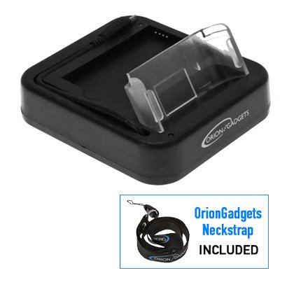 Oriongadgets USB Sync & Charge Cradle / Docking Station (w/ 2nd battery support) for T-Mobile HTC G2 (Includes OrionGadgets Neck Strap)