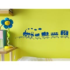 Schablone f�r die Wand Dampflok (Plastik) 50x17cm Motivh�he 10cm