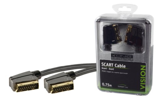 K&ouml;nig Scart-Kabel 0,75 m Preisvergleich