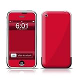 Solid State Red Design Protective Skin Decal Sticker for Apple iPhone (2G)1st Generation
