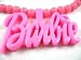 NEW NICKI MINAJ BARBIE Pink Pendant w/ 18" Ball Chain Small