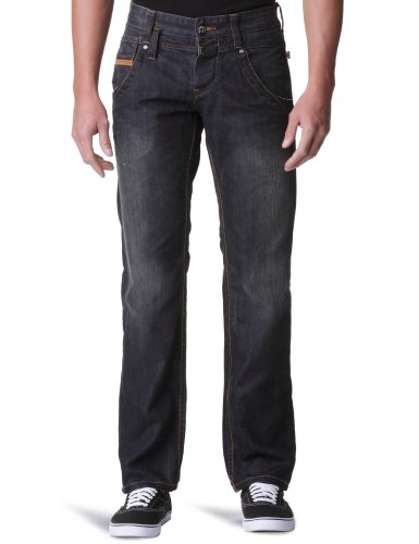 Timezone Herren Jeans Regular Fit 26-5179&nbsp;New Lewin, Gr. 36/32, Schwarz (9067 black faded  Preisvergleich