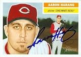 Aaron Harang Autographed/Hand Signed Baseball Card (Cincinnati Reds) 2005 Topps Heritage #278