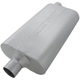 Flowmaster 942452 50 Delta Flow Muffler - 2.25 Center In / 2.25 Offset Out - Moderate Sound