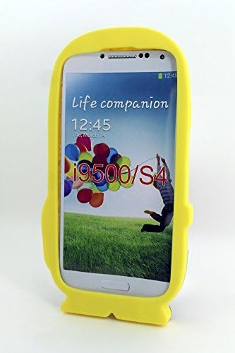 PAIAIP 3D Despicable Me II Minions Style Silicone Case for Samsung S4 (Two eyes Light Blue)