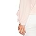 FAVOLOOK Women V-Neck Shirts Foldable Long Sleeve Casual Chiffon Blouse Top