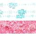 Acrylic Beaded Door Curtain, Flower Shaped Beads - Choice of 2 Designs