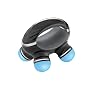 Homedics RC-QUAD Quad Extreme Rechargeable Hand Held Massager with Charging Base and Adaptor, Black and Chrome