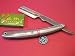 SR1 Stainless Steel Straight Edge Barber Razor/Shaver and 5 7AM Platinum double edge blades
