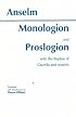 Monologion and Proslogion With the Replies of Gaunilo and Anselm