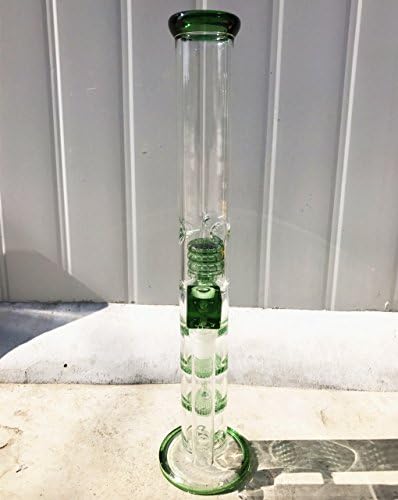 Beauty Green Color Three Layer Glass Water Pipe By JUSTIN LEFEBVRE