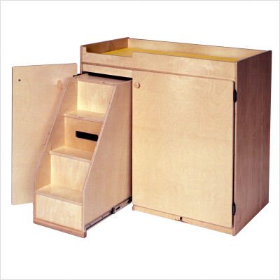 Steffy Changing Table with Slide-Out Steps