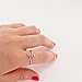 HuaYang Lady Girl Attractive Alloy Double Arrow Ring Finger Rings Xmas Gift(Silver)