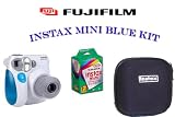 Fuji Instax Mini 7S Deluxe Package, includes Fujifilm Instax mini 7S (BLUE Trim)+Instax mini film Twin Pack (2 x 10= 20 exp.) + Instax Dedicated Case.