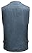 Mrignt Mens Casual Loose Fit Multi-Pockets Zipper Denim Vest Jackets