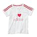 adidas T-Shirt Kinder, weiß/rot
