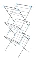 Minky Trio Concertina Tubular Clothes Airer, Silver