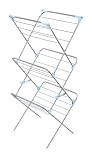 Minky Trio Concertina Tubular Clothes Airer, Silver