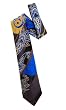 Profusion Woven Tie in blue, yellow