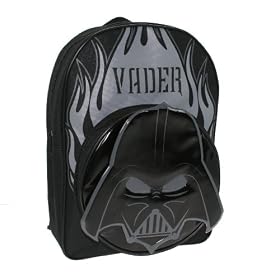 Trade Mark Collections Star Wars Backpack with shaped Darth Vader Front Pocket