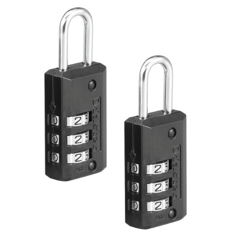 Master Lock 646T Set-Your-Own Combination Luggage Lock, 11/16-inch, 2-Pack