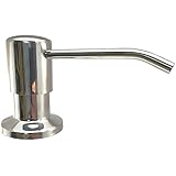 Ultimate Kitchen&trade; - Best Stainless Steel Sink Soap Dispenser (Polished) - Large Capacity 17 OZ Bottle - Easy Installation - Well Built and Sturdy - 5 Yr Replacement Warranty