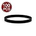GOGO 100 Pcs Thin Silicone Wristbands for Adults, 1/5
