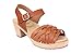 Lotta From Stockholm Swedish Clogs Braided High Heel Clogs in Wax Tan Leather