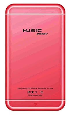 Kechaoda K116 1.44 inch QQVGA Display Slim Card Size GSM Single SIM Keypad Mobile (Red) (Only Mobile Phone &amp; Charging Cable in Box, NO CHARGER OR EARPHONE