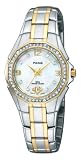 Pulsar Women's PXT798 Crystal Mother of Pearl Dial Watch