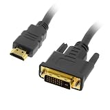 Black High Resolution Gold Plated v1.3 25ft HDMI to DVI for XBOX PS3 HDTV LCD Bl