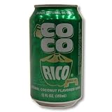 Twelve Pack of Coco Rico Natural Coconut Flavored Soda 355ml Cans
