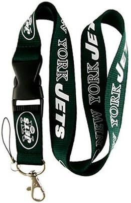 NFL New York Jets Lanyard Neck Lanyard Keychain Holder Mp3 Camera Holder