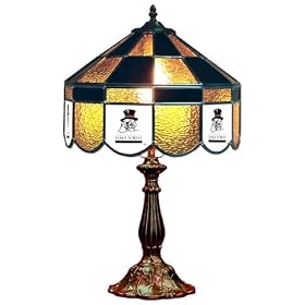 Stained Glass Table Lamp 22 Wake Forest University Deacon